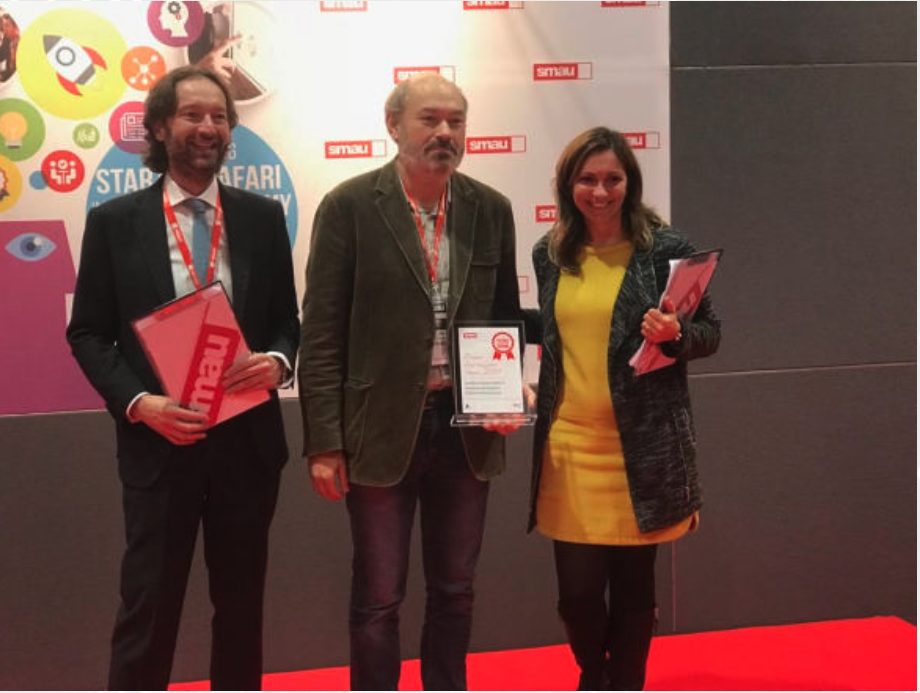 La premiazione del progetto POSSIBILE al Premio Innovazione SMAU 2018 a Milano